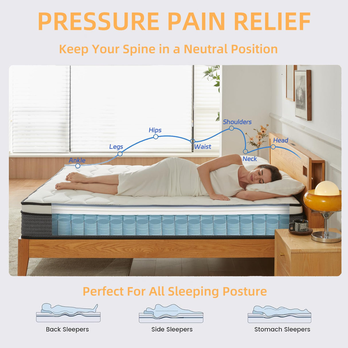 Review Full Mattresses, 12 Inch Full Size Mattress in a Box, Memory Foam Hybrid Mattress with Individual Pocket Spring Coils for Motion Isolation & Silent Sleep, Pressure Relief, Plush Feeling review ㅤ