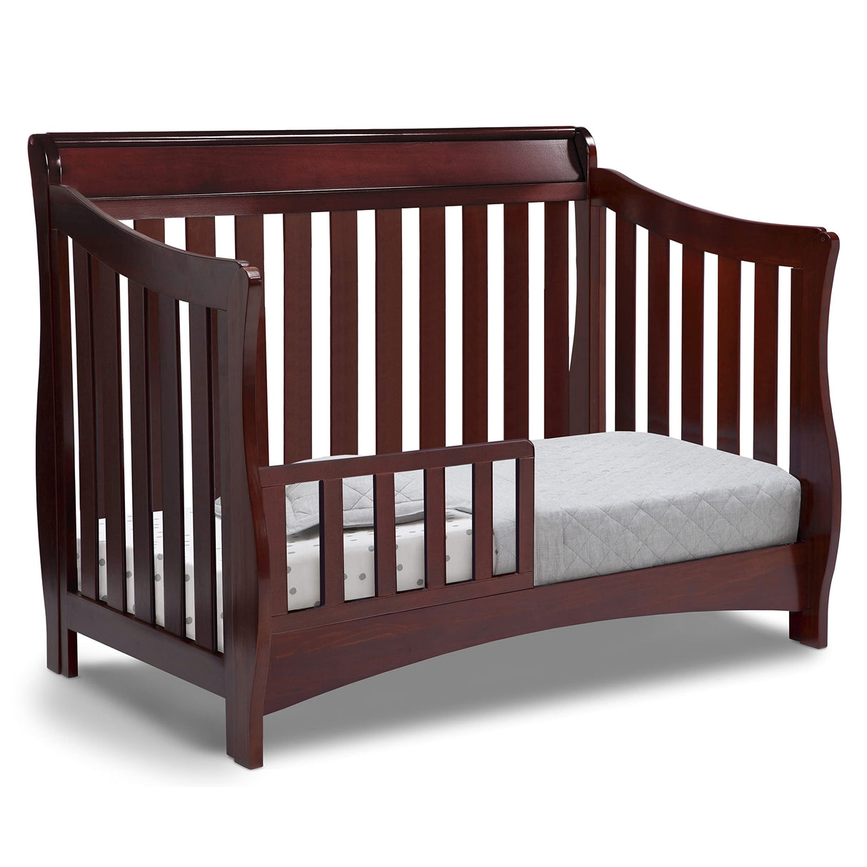 Delta Children Bentley S Series 4-in-1 Convertible Baby Crib, Black Cherry Espresso Delta Children