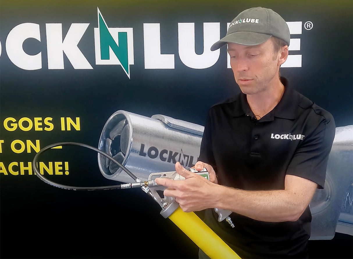 LockNLube 2-in-1 Pneumatic Grease Gun with Single Shot & Continuous Modes. Single-Shot and Continuous delivery Modes in one Grease Gun! Easily Switch delivery Mode with The Sliding Selection Lever. LockNLube
