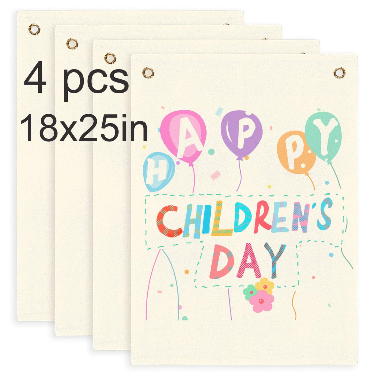 4 pcs sublimation blank canvas banner hanging flag banner for nursery wall decor for kids room decor for boys and girls,canvas banner wall hanging sublimation banner blank GEKIXUTP