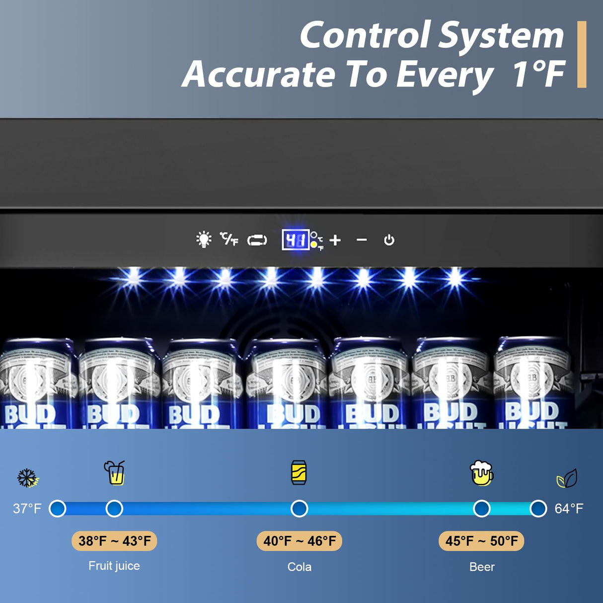 Tylza Beverage Refrigerator 24 Inch, Under Counter/Freestanding Drink Fridge, 190 Cans Beverage Cooler with Glass Door, Reversible Door, Low Noise, Quick Cooling - for Beer, Soda, ETC, Black Tylza