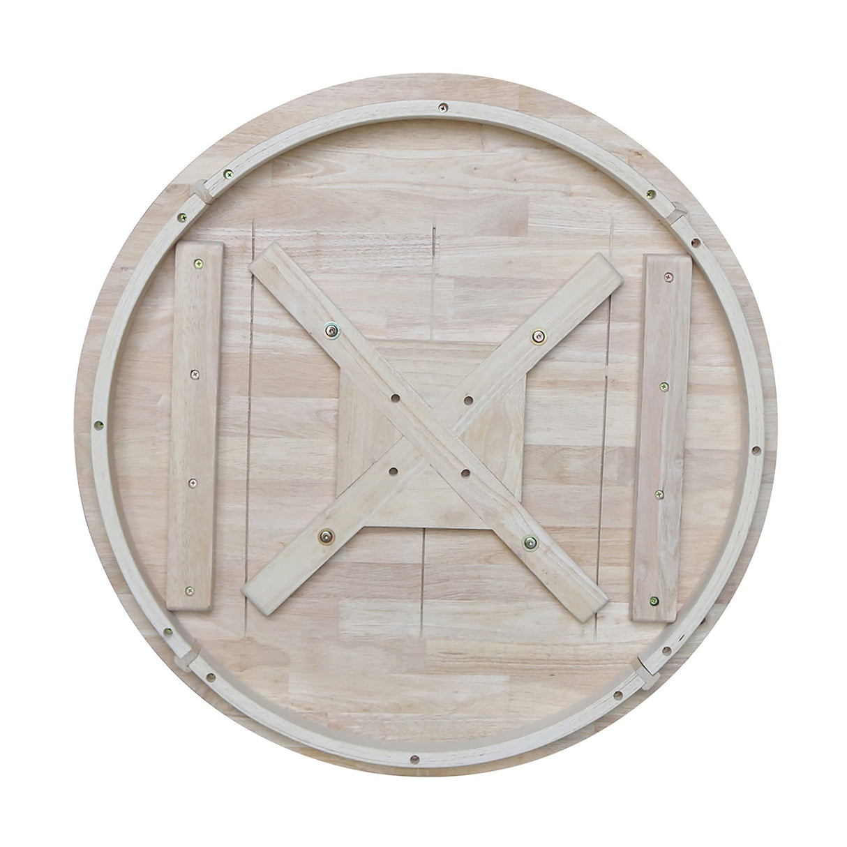 IC International Concepts Round Top Pedestal Dining Table, Unfinished IC International Concepts