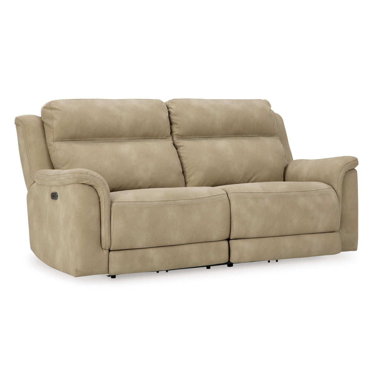 Signature Design by Ashley Next-Gen DuraPella Faux Leather Zero Wall Power Reclining Sofa with USB, Beige Sand Signature Design by Ashley