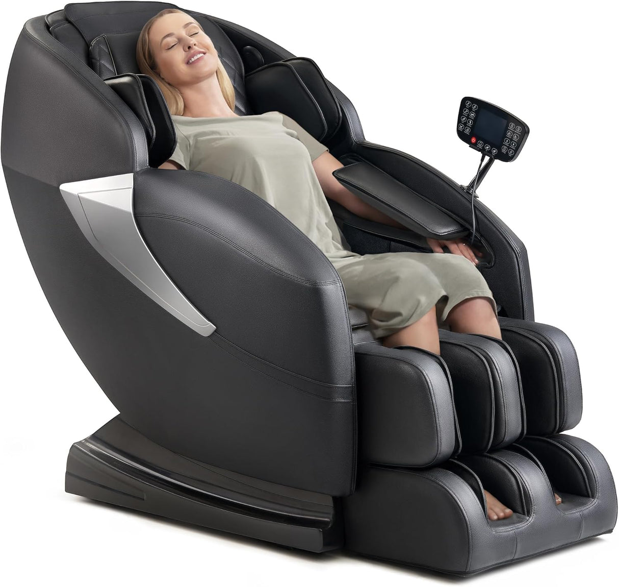 Massage Chair, 14 Massage Points Full Body Massage Chair, Zero Gravity Extra Large Shiatsu Recliner w/Lumbar & Calf Heating, 20 Auto Modes, Air Compression, Bluetooth Speaker, Touch Screen Controller Mazzup