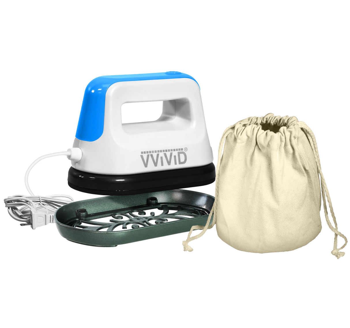 VViViD Compact Heat Press Machine for HTV Projects, DIY T-Shirts, Clothes, Portable, Lightweight VViViD