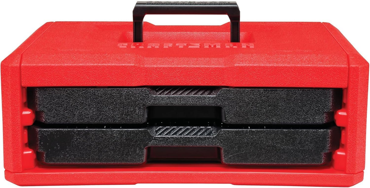 CRAFTSMAN Mechanics Tool Set, 256-Piece Hand Tool and Socket Set with 2-Drawer Tool Box (CMMT45256) CRAFTSMAN