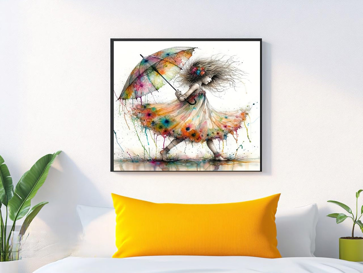 GXGLLPZBY 5D Diamond Painting for Beginners Adults, DIY Little Lass Diamond Art Kits, Round Full Drill White Bird Paint by Diamonds Dot Gem Art Kits, Home Wall Decor 13.78x13.78in GXGLLPZBY