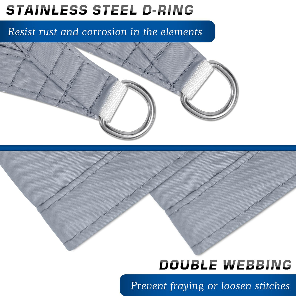 Waterproof Sun Shade Sail 12' x 14' Rectangle UV Block Sunshade,Heavy Duty Permeable 185GSM Backyard Shade for Backyard Yard Deck Patio Garden Outdoor Activities and Facility-Gray (Gray, 12 X 14 FT) LadyRosian