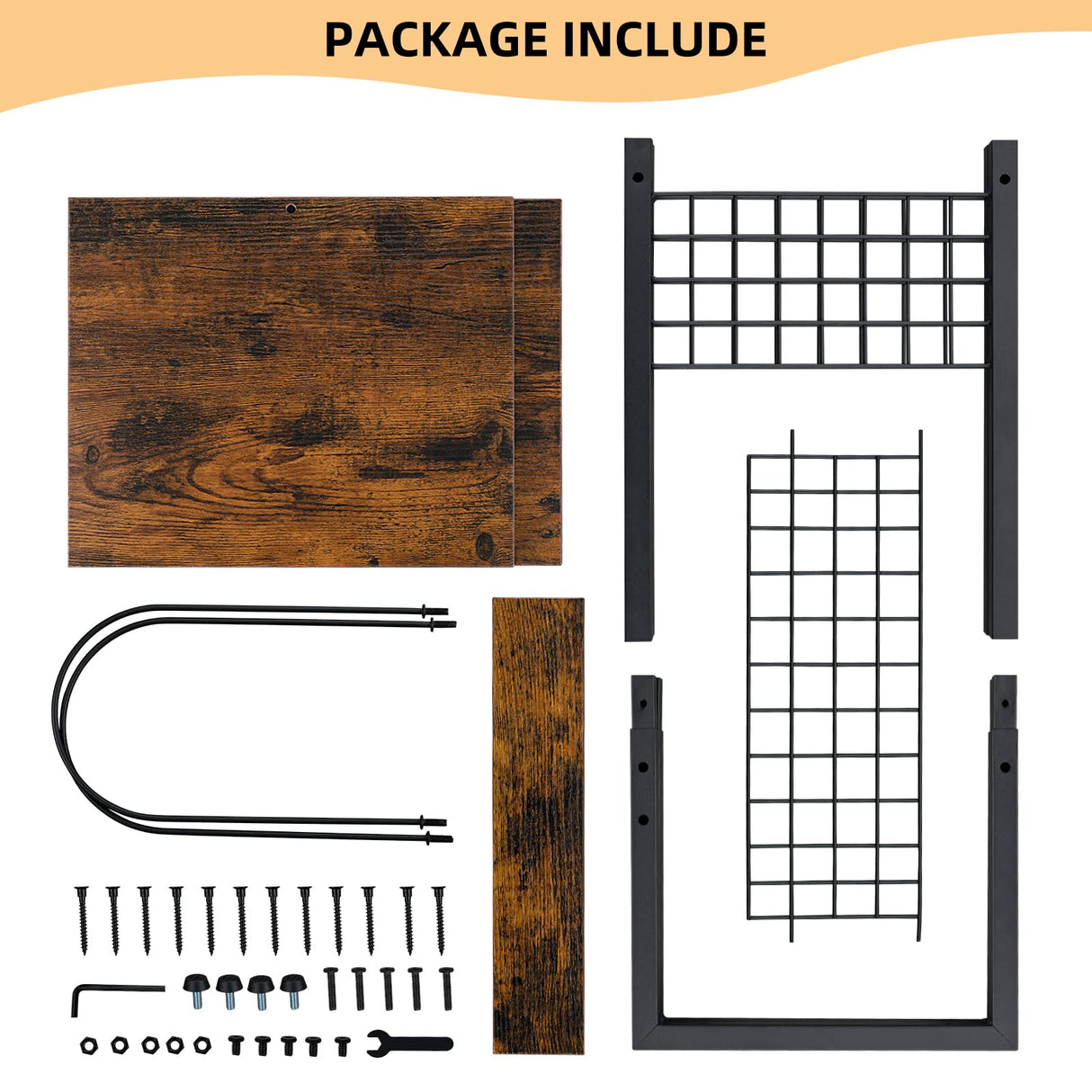 LELELINKY 3 Tier End Table,Record Player Stand with Storage Up to 100 Albums,Turntable Stand for Vinyl,Brown Records Shelf for Living Room Bedroom LELELINKY