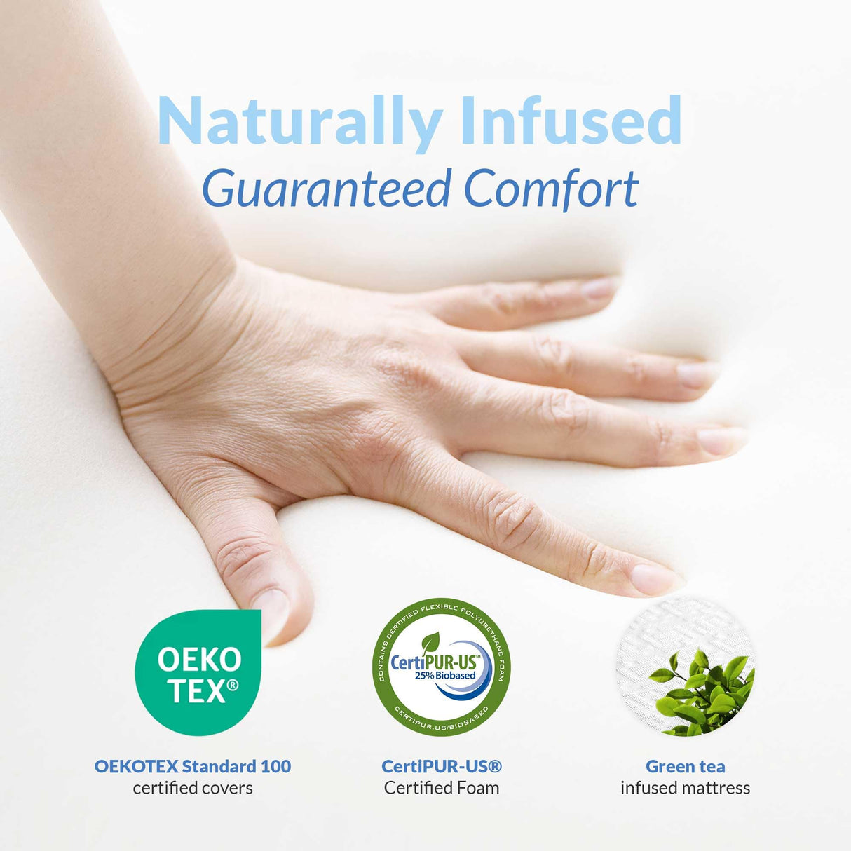 NEO SLEEP 10 Inch King Cooling Green Tea Gel Memory Foam Medium-Firm Mattress Pressure Relief CertiPUR-US Certified Mattress-in-a-Box Kids and Adults No Fiberglass (King, 10 in) NEO SLEEP