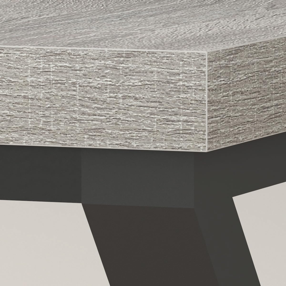 IBF Large Home Office Computer Desk, Industrial Long Work Study Writing Desk, Simple Executive Conference Table for 2 Person, Wood Metal Double Pc Gaming Workstation in Bedroom, Light Grey Oak, 70 in IBF