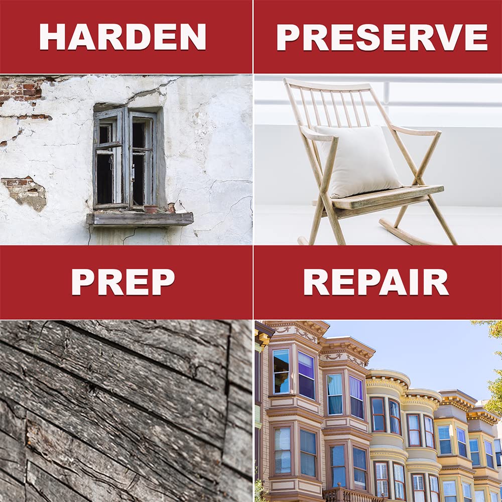 PC Products PC-Petrifier Water-Based Wood Hardener, 16 oz, Milky White 164440 PC Products