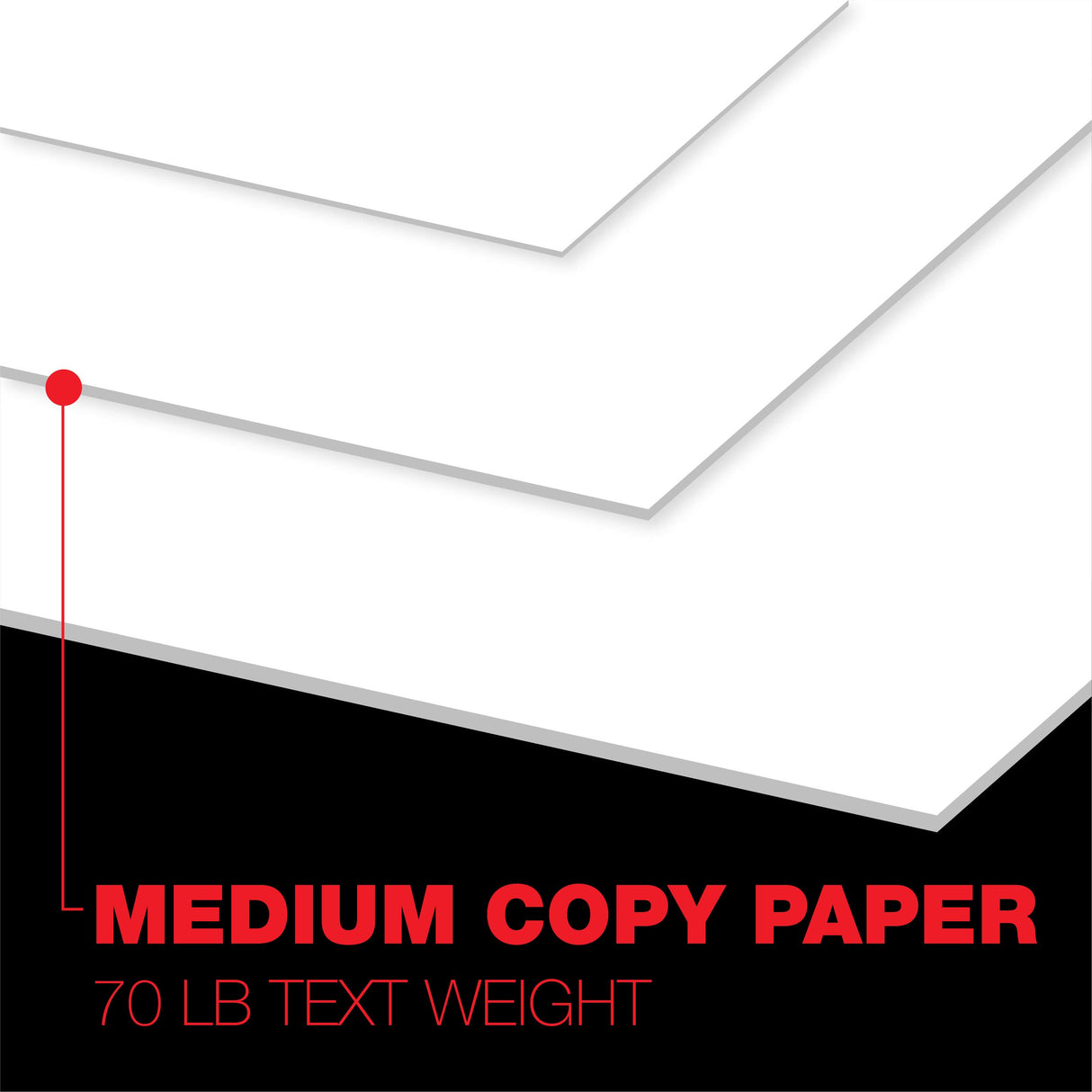 Accent Opaque White Printer Paper, 8.5” x 11” 28lb Bond/70lb Text Copy Paper – 500 Sheets (1 Ream) – Premium Computer Paper with Smooth Finish, 97 Bright, 104gsm – Multipurpose White Paper – 109363R Accent