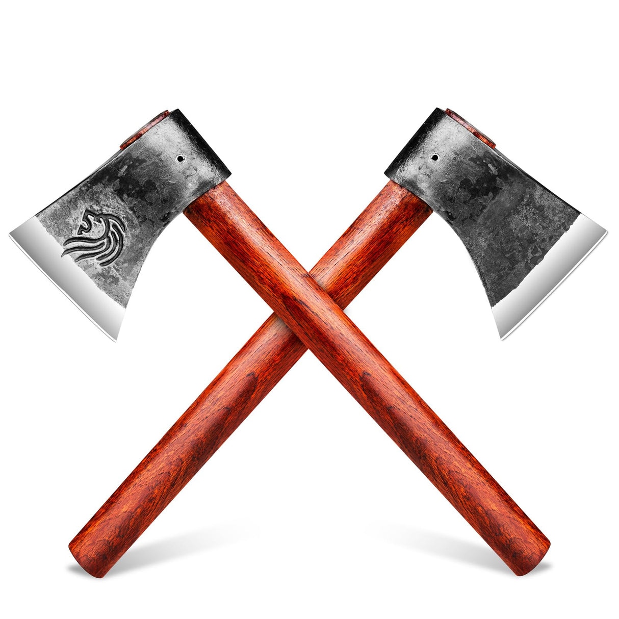 NEDFOSS Kung-Fu Throwing Axe Set, 2 Pack of 16 Inches Throwing Hatchet with 1065 High Carbon Steel and Beech Wood Handle, Great for Axe Throwing Game and Outdoor Recreation, Gift for Men NedFoss