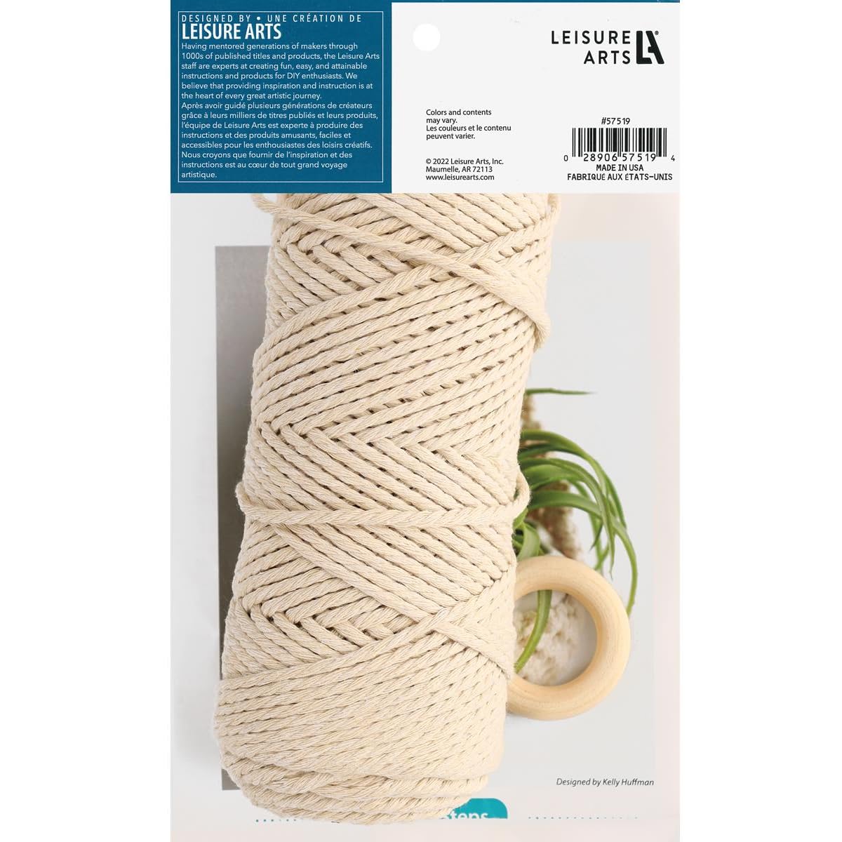 Leisure Arts Macrame Plant Pouch Kit for Adults Beginners - DIY Plant Hanger LEISURE ARTS