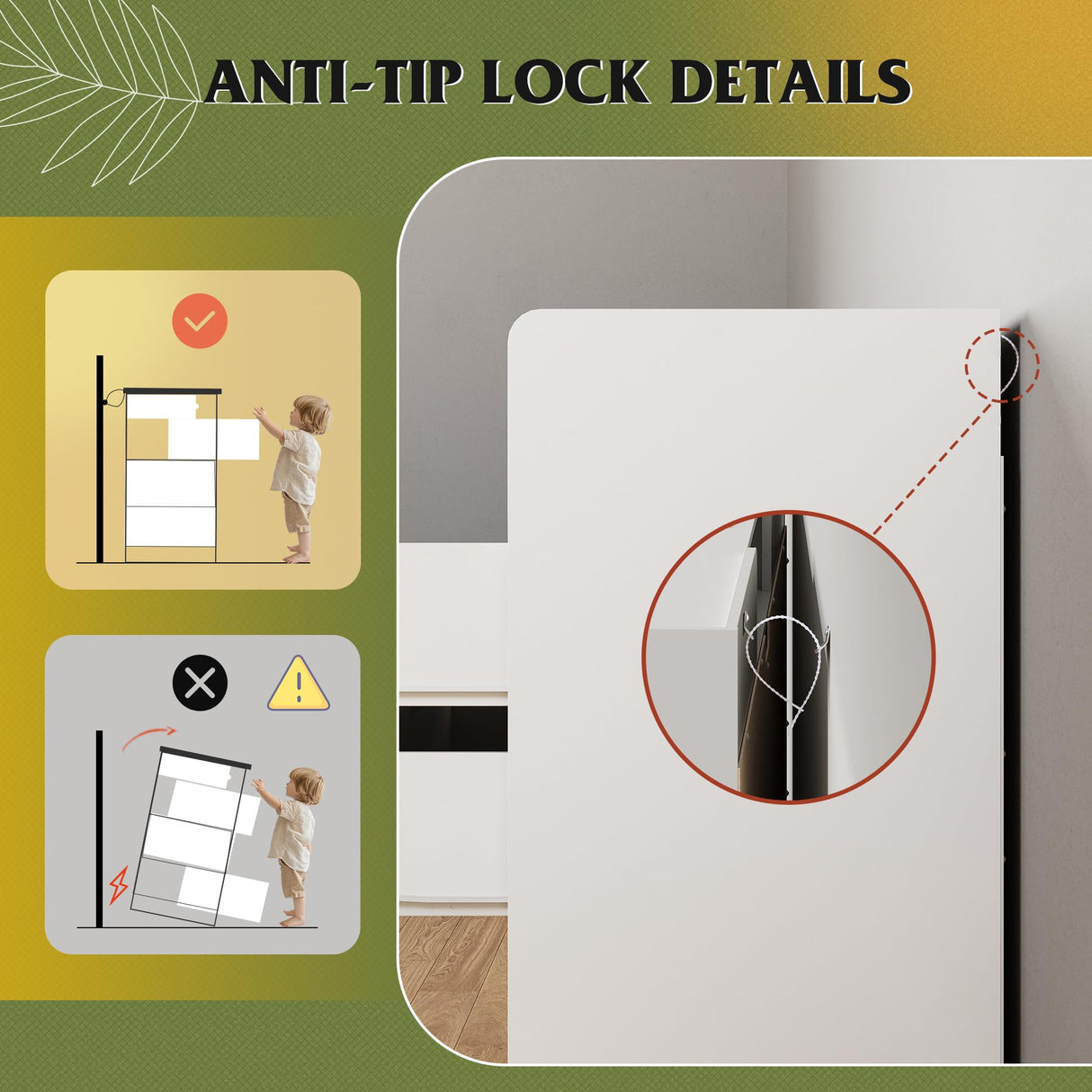 WLIVE 9 Drawer Led Dresser for Bedroom, 58.35'' White Wood Dresser Storage Organizer with Power Outlets for 65'' TV, Dressers with Open Shelves, Chest of Drawers for Closet, Living Room WLIVE