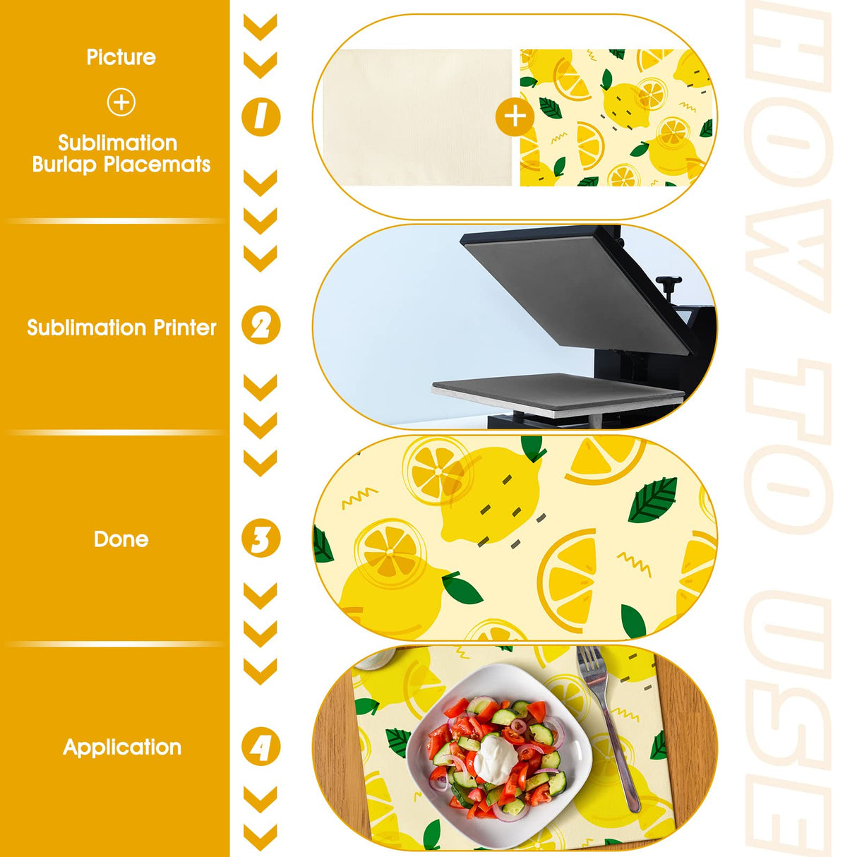 Tegeme Sublimation Blank Placemats Mats White Burlap Placemats Washable Placemats for Dining Tables Birthday Party Wedding DIY Table Mats Kitchen Home Holiday Table Decor 12 x 16 Inch(16 Pieces) Tegeme