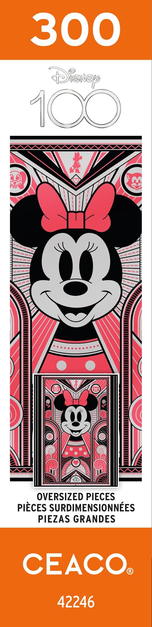 Ceaco - Disney's 100th Anniversary - Luxe Minnie - 300 Piece Jigsaw Puzzle Ceaco