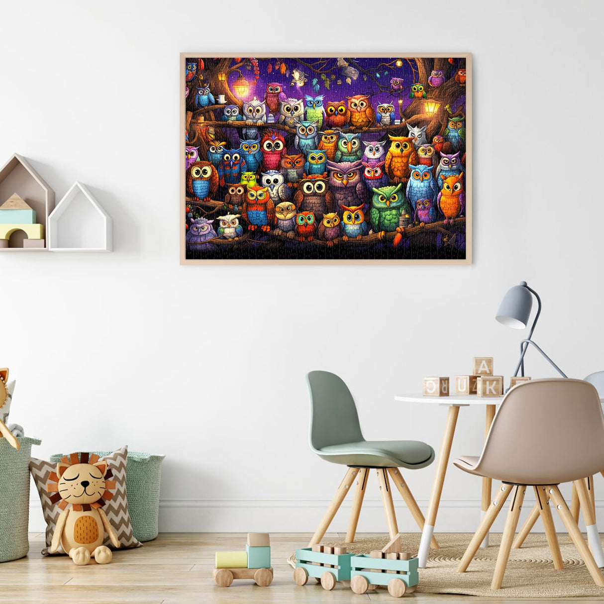 TangComplete - Owl Family Puzzle for Adults 1000 Pieces, Jigsaw Puzzles for Adults 1000 Piece, Puzzle for Adults, Adults Challenging Game Toys, Impossible Puzzle, Family Decoration Puzzle TangComplete