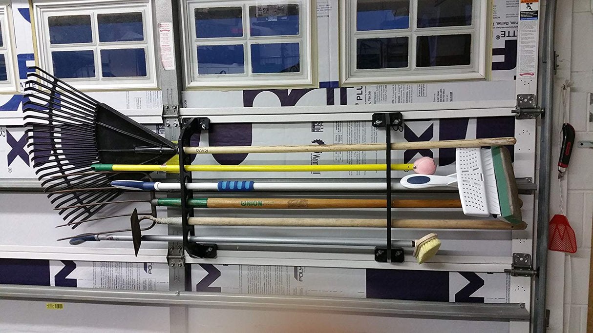 Cobra Storage Garage Door Storage Rack - 21" Black ABS Plastic Fishing Rod Holder - Ultimate Garage Organization for Fishing Gear and Equipment, Saltwater Fishing Gear Cobra Garage Door Storage Solutions