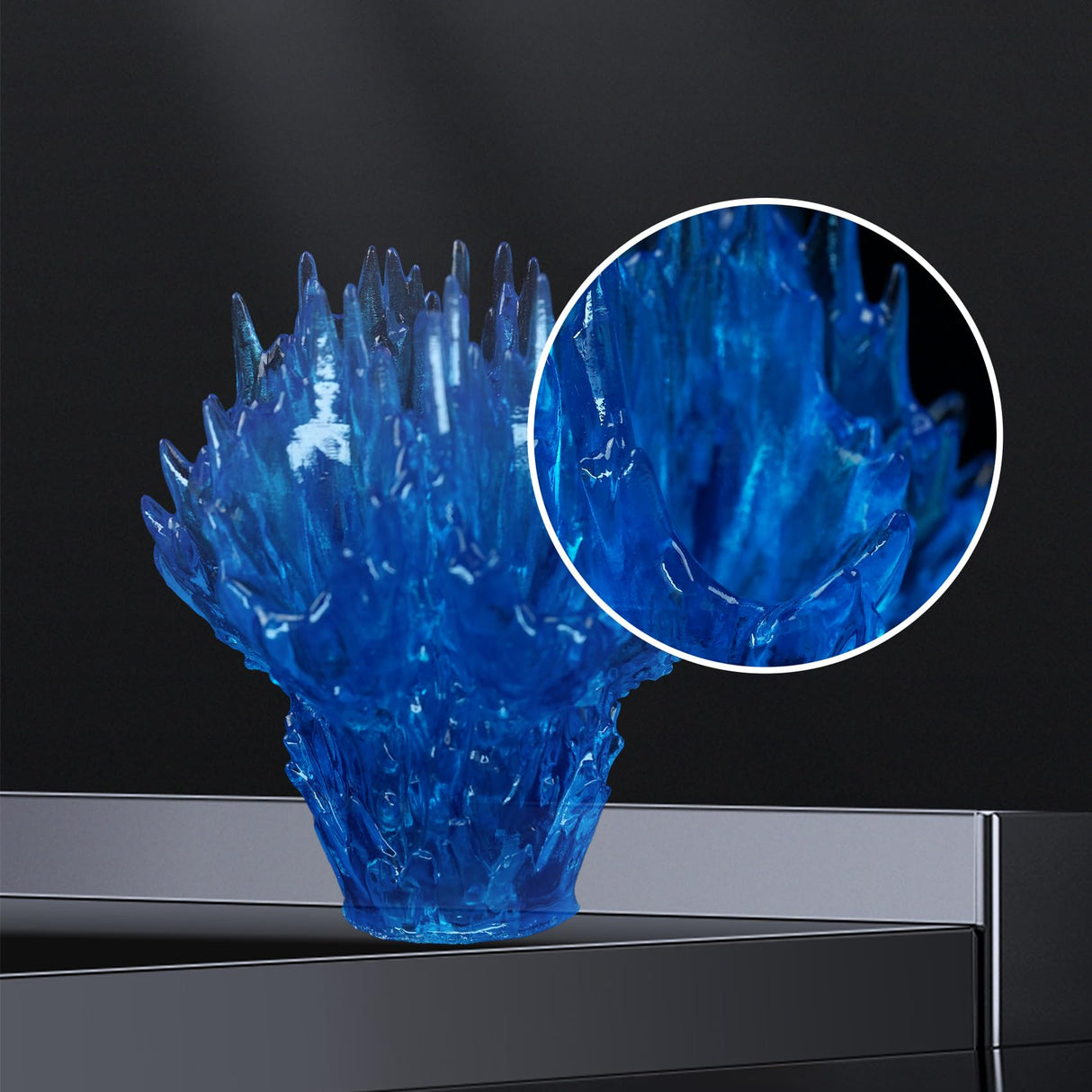 FUNCRECOL 3D Printer Resin Clear, High Transparent Fast UV-Curing 405nm 3D Resin for LCD/DLP/MSLA Resin 3D Printer, Low Odor High Precision 3D Printing Resin Clear Blue 1000G FUNCRECOL