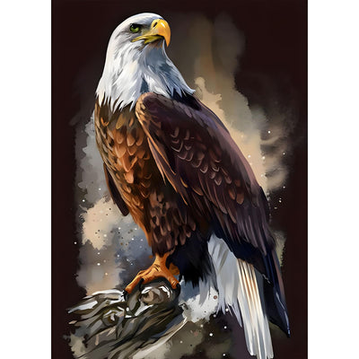 SENQAO Eagle Diamond Painting Kits for Adults, American Bald Eagle Full Drill Round Diamond Painting, for Room Decor Bedroom Decor Or Birthday for Friends 30x40cm