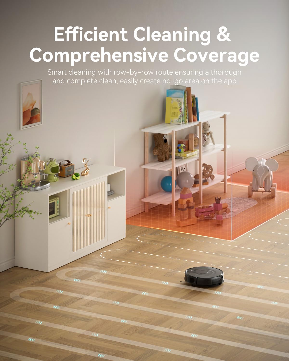 Kokaidia Robot Vacuum and Mop Combo, LiDAR Navigation, 9000Pa Suction Robotic Vacuum Cleaner โ Ultra Slim Design, 200 Min Runtime, Auto Recharge, Customizable Cleaning for Pet Hair, Hard Floors Kokaidia