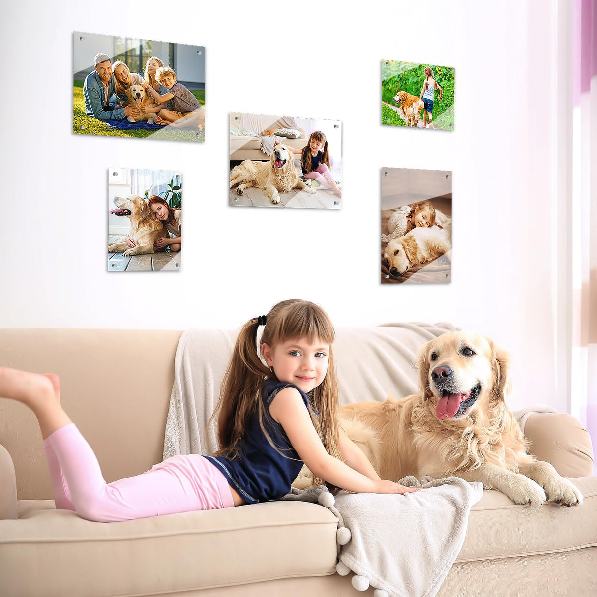 HYHOSHI 4Pack 7.87x11.8inch Sublimation Glass Photo Blanks, Wall Mount Tempered Glass Sublimation Blank Sign, Sublimation Blank DIY Picture Wall Frame Poster for Home Decor HYHOSHI