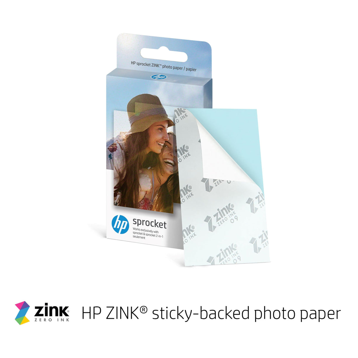 HP Sprocket 2x3" Instant Smartphone Photo Printer - Portable Color Wireless Mobile Printer - Zink Sticky-Back Photos - Print from Compatible iOS & Android Devices with Bluetooth w/Fun App - Luna Pearl HP
