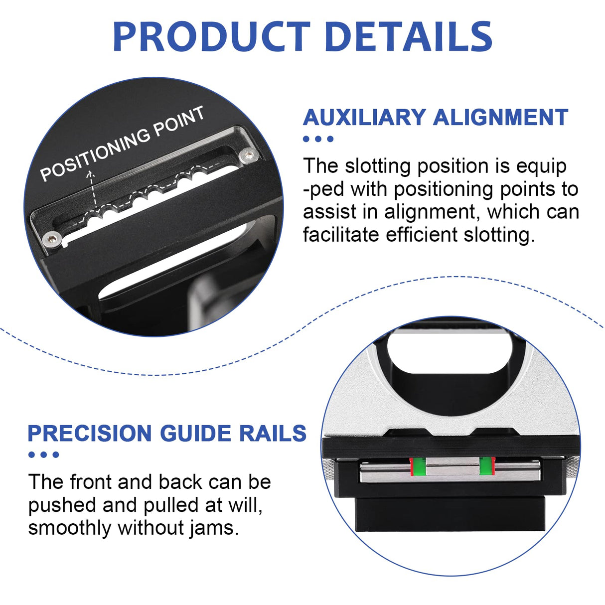 YUCHENGTECH Mortising Jig 2 in 1 Invisible Fastener Slotting Bracket Woodworking Slotting Locator for Woodworking Furniture Splicing YUCHENGTECH
