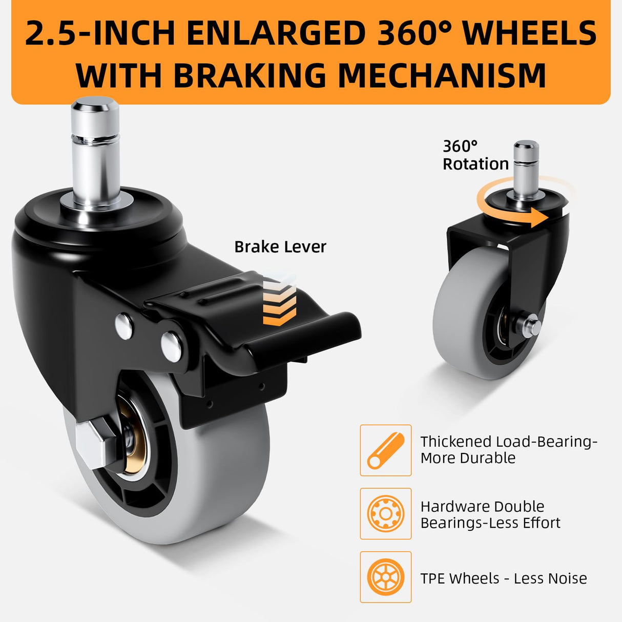 Folding Hand Truck, 500 LB Heavy Duty Luggage Cart, Utility Dolly Platform Cart with 6 Wheels & 2 Elastic Ropes for Luggage, Travel, Moving, Shopping, Office Use, Black TROOZY