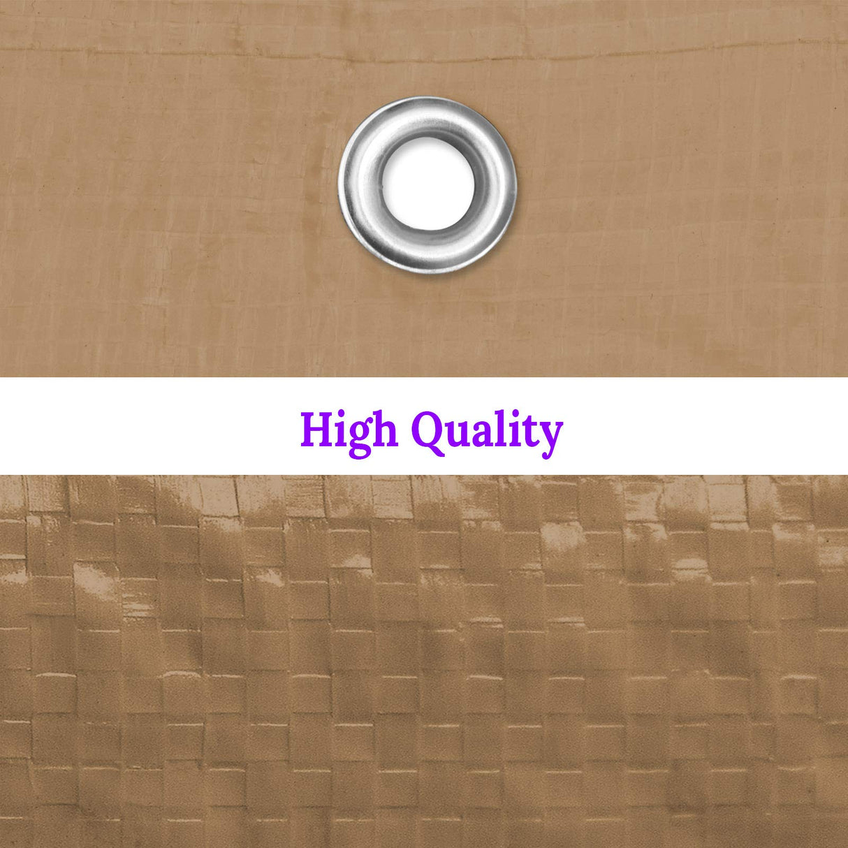 BenefitUSA 10'X20' Carport Canopy Replacement Carport Top Cover for Garage Shelter, w/Ball Bungees, Cover ONLY (Tan) BenefitUSA