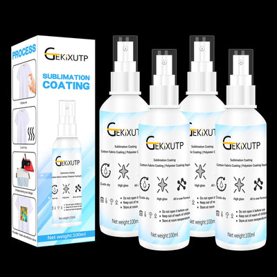 4 x 100ml Sublimation Spray for Cotton Tshirts,Sublimation Coating Spray for T-Shirts, Canvas, Polyester Fabric,Quick Dry, High Gloss,Polyester Spray for Sublimation (4 pcs Sublimation Coating Spray)