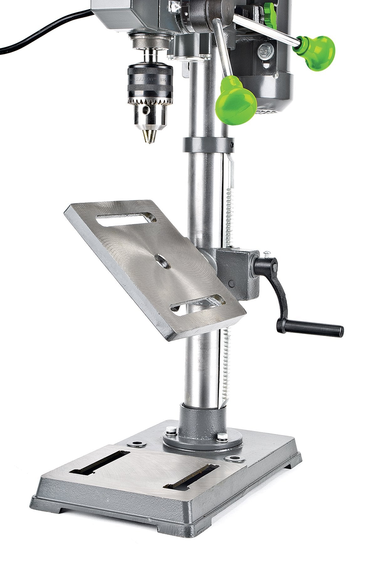 Genesis GDP1005A 10" 5-Speed 4.1 Amp Drill Press with 5/8" Chuck, Integrated LED Work Light, and Table that Rotates 360° and Tilts 0-45° Genesis