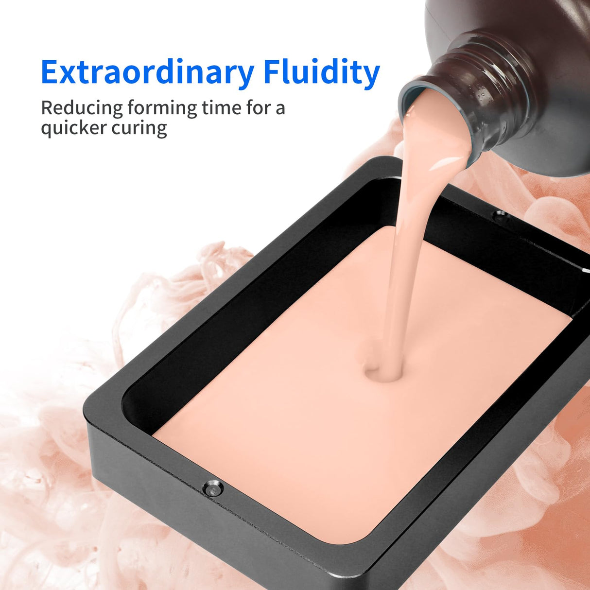 ANYCUBIC 3D Printer Resin, 405nm LCD UV-Curing 3D Resin, High Precision & Rapid Photopolymer Resin for LCD/DLP/SLA Resin 3D Printer (Light Beige, 1kg) ANYCUBIC