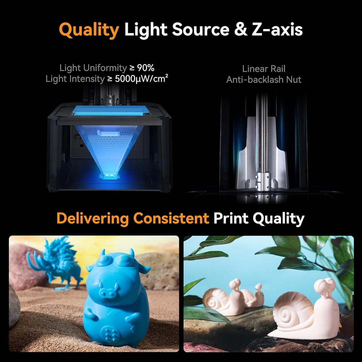 Creality Resin 3D Printer for Kids and Beginners, HALOT R6 Fully Assembled, Upgraded Light Source with High-Precision Printing, LCD Monochrome Screen Simple Workflow 3D Resin Printers Creality