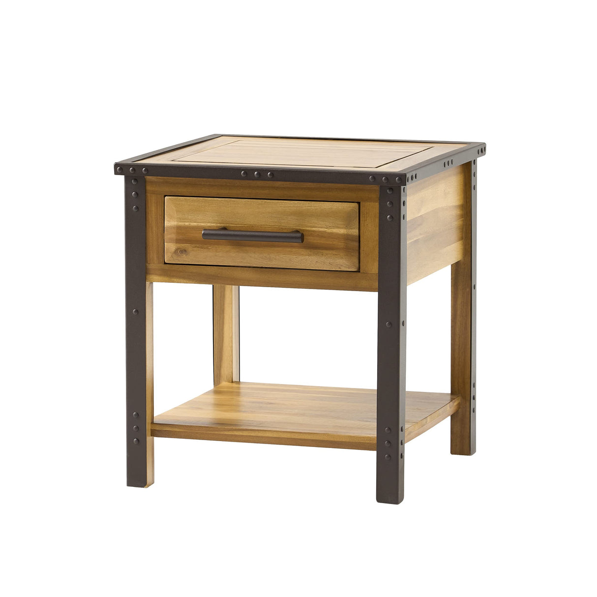 Christopher Knight Home Luna Acacia Wood One Drawer End Table, Natural Stain Christopher Knight Home