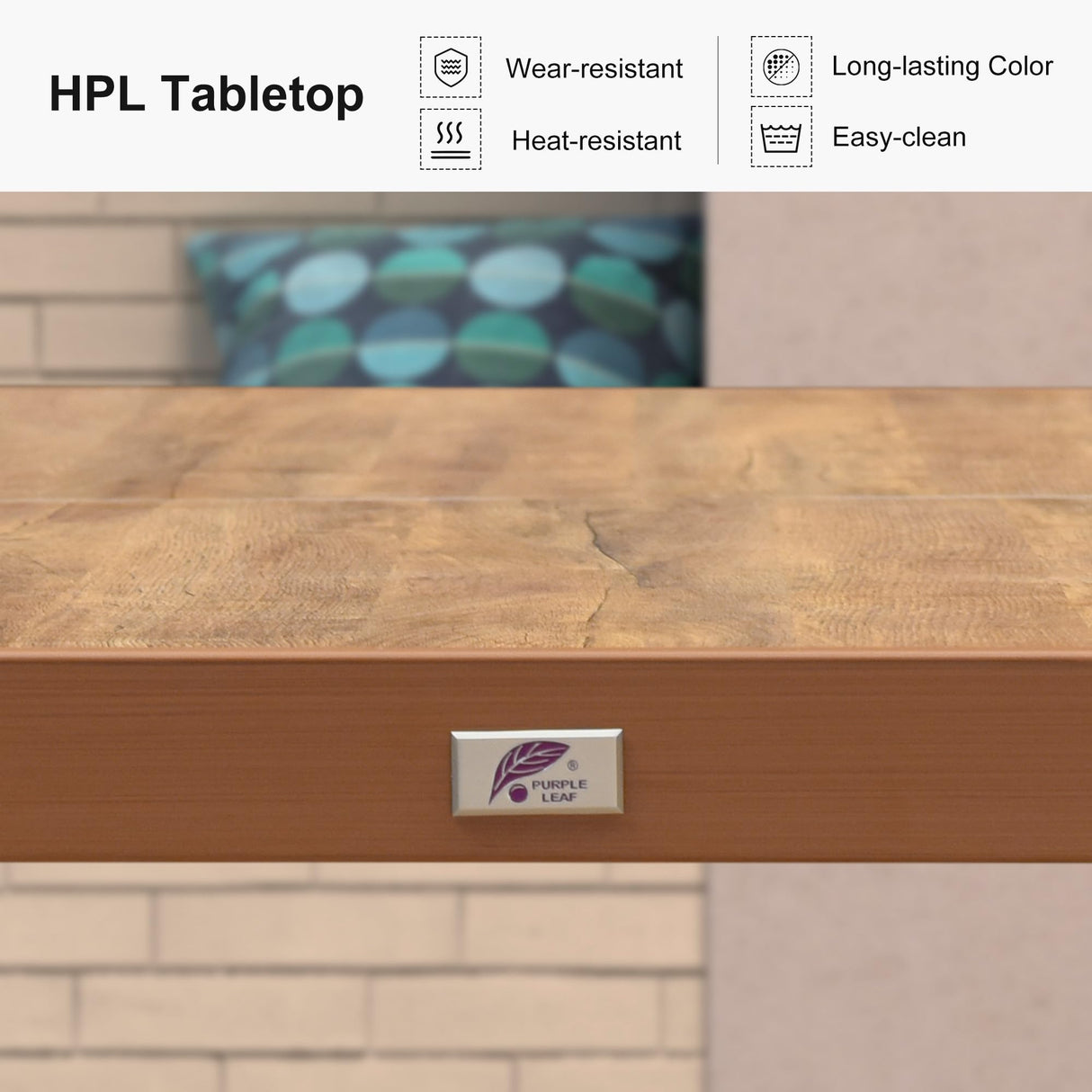 PURPLE LEAF 11 Pieces Patio Dining Set Aluminum Modern Rectangular Table and Wicker Chairs with Cushions for Kitchen Porch Garden Outdoor Furniture Sets PURPLE LEAF