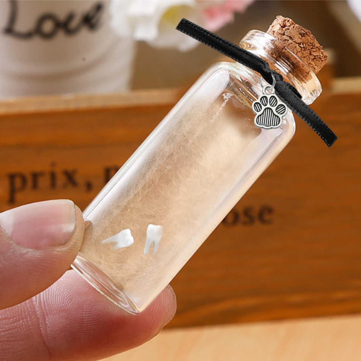 Custom Pet Fur Memorial Gifts,Pet Fur Keepsake Jar Personalised Pet Photo Gift,Dog Cat Pet Tooth Box Pet Keepsake,Dog Memorial,Loss of Pet ,Cat Keepsake Gift,Pet Remembrance,Pet Lovers Gifts (style 5) Liannan