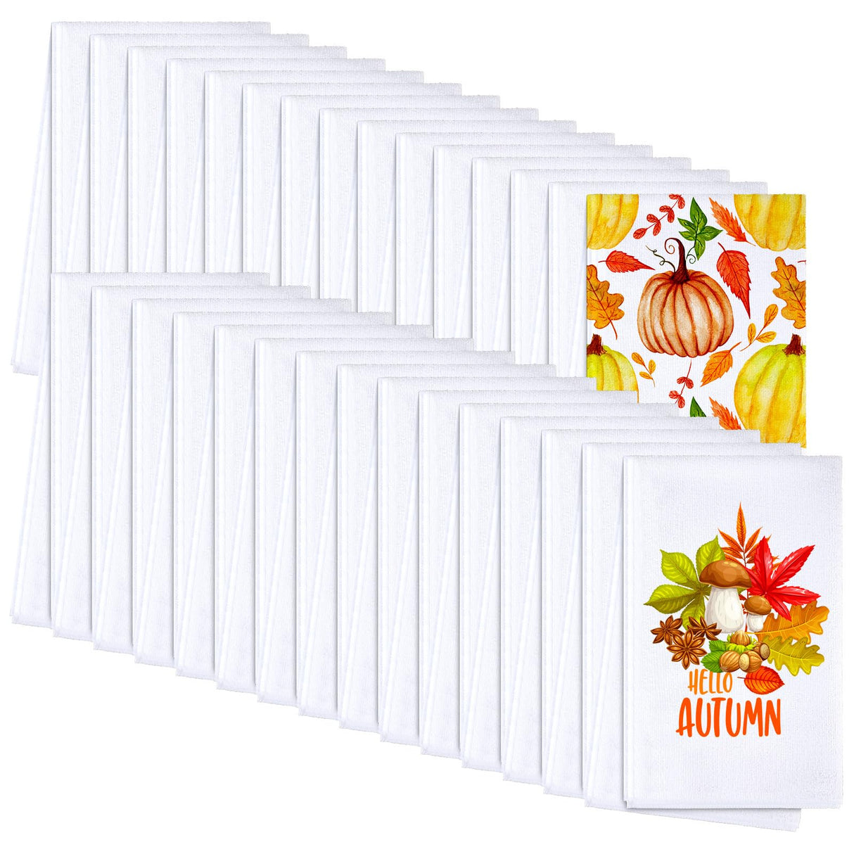 Patelai Sublimation Blank Towels, DIY Microfiber Kitchen Towels, Modern Multi Purpose Dish Towels for Kitchen Cleaning, 16 x 24 Inch (40 Pieces) Patelai