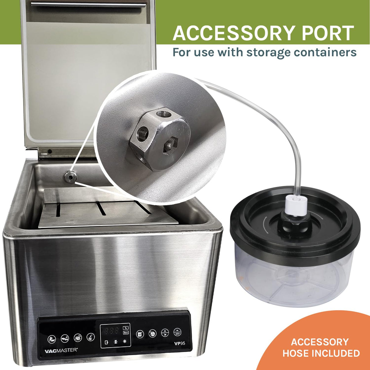 VacMaster VP95 Chamber Vacuum Sealer with Industrial Oil Pump. Great for Portioning, Meal Prep, Restaurants, Catering, Food Trucks, Sous Vide, Home. Great for Dry Goods, Liquids and Marinades. Vacmaster