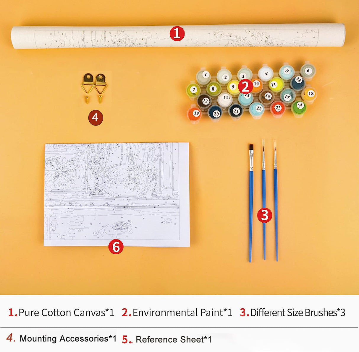 FILASLFT Paint by Numbers Kit for Adults, Forest Path Paint by Numbers for Adults Beginner, Maple Leaf Painting by Number DIY Landscape Painting,Perfect for Home Wall Decoration 16x20 Inch. FILASLFT