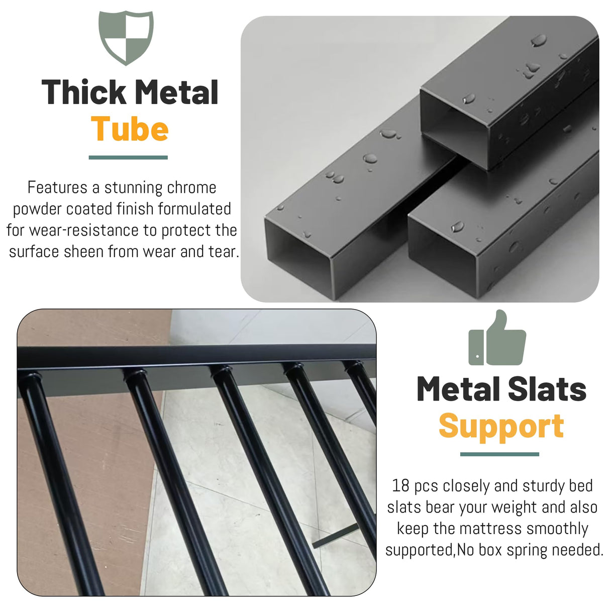 MoproBeti Full Size Loft Bed with Stairs, Metal Loft Beds Full with Storage Shelves, Adults Loft Bed with Wardrobe, Heavy Duty High Lofted Bed for Teens,Black +Black Stair MoproBeti