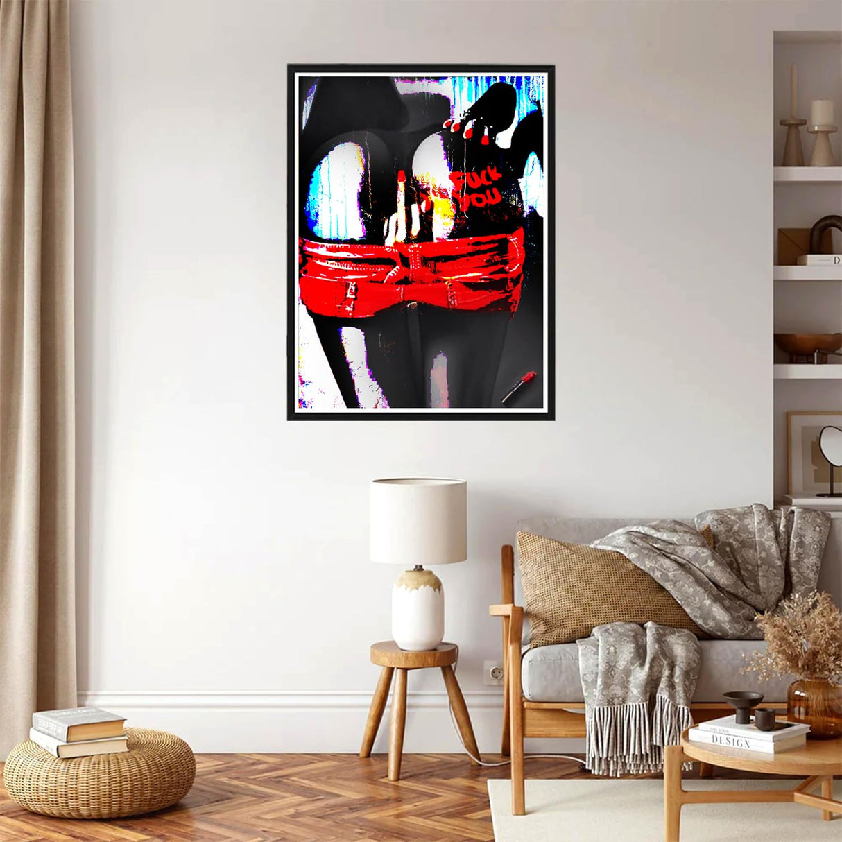 Diamond Art Painting Attractive Beauty Beautiful Sexy Buttocks and Slender Legs Canvas Sexy HIPS with You Kit for Adults for Wall Home Decor(17.8 x11.8inch) WoodArtSupply