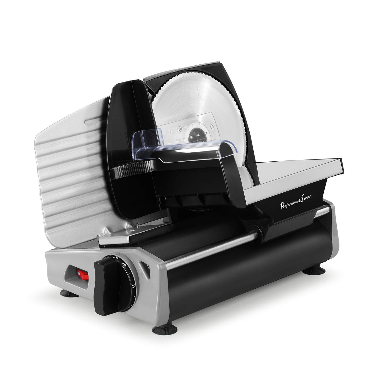 Professional Series Meat Slicer, Cuts Meat, Cheese, Bread, Fruit & Vegetables, Adjustable Slice Thickness, Stainless Steel Blade, Safe Non-Slip Feet, For Home Use, Easy To Clean Professional Series