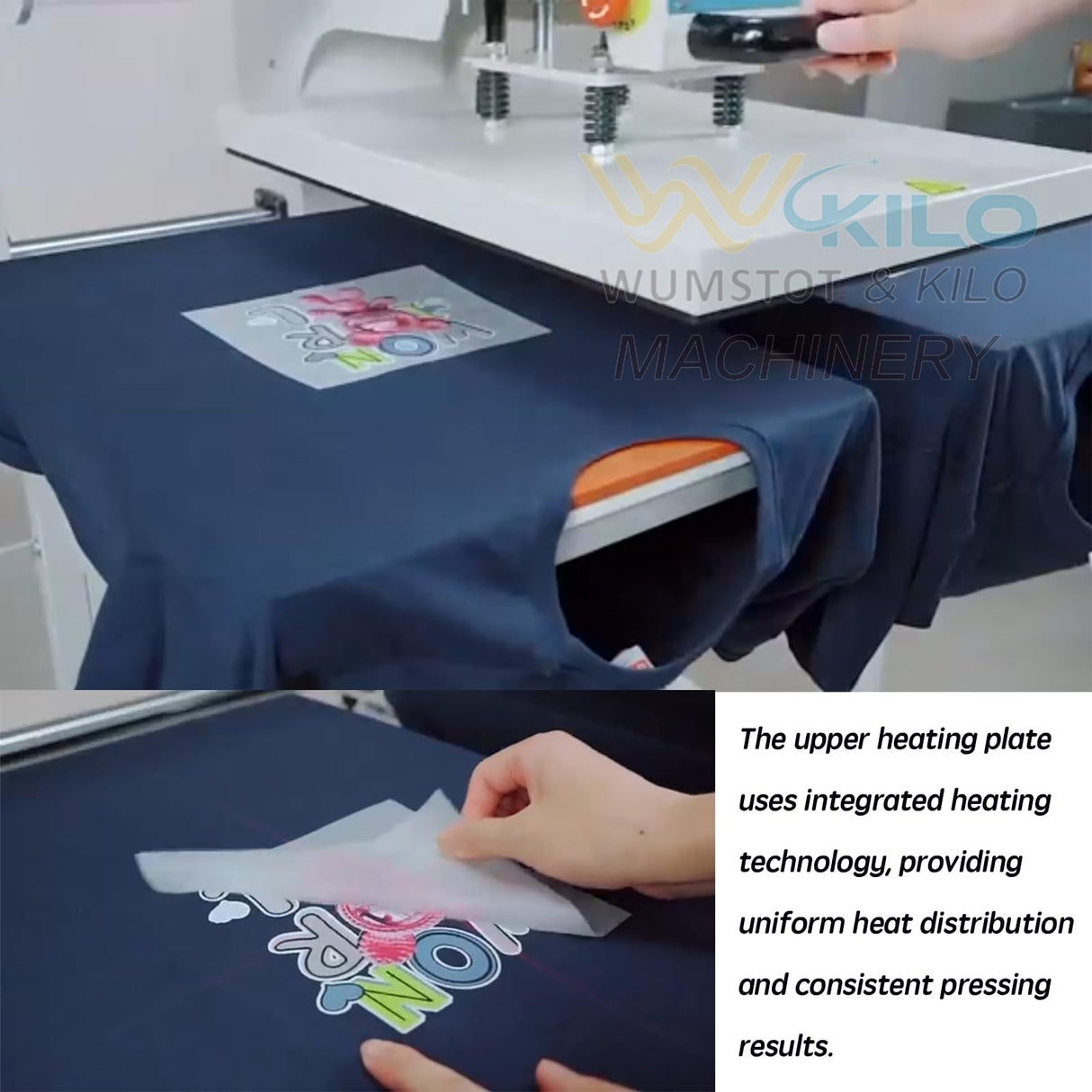 16x24 Pneumatic Dual Heat Press Machine Auto Sliding & Up-Open - Industrial Heat Transfer Double Station Automatic Press with Infrared Positioning for T-Shirt Sublimation Printing WUMSTOT