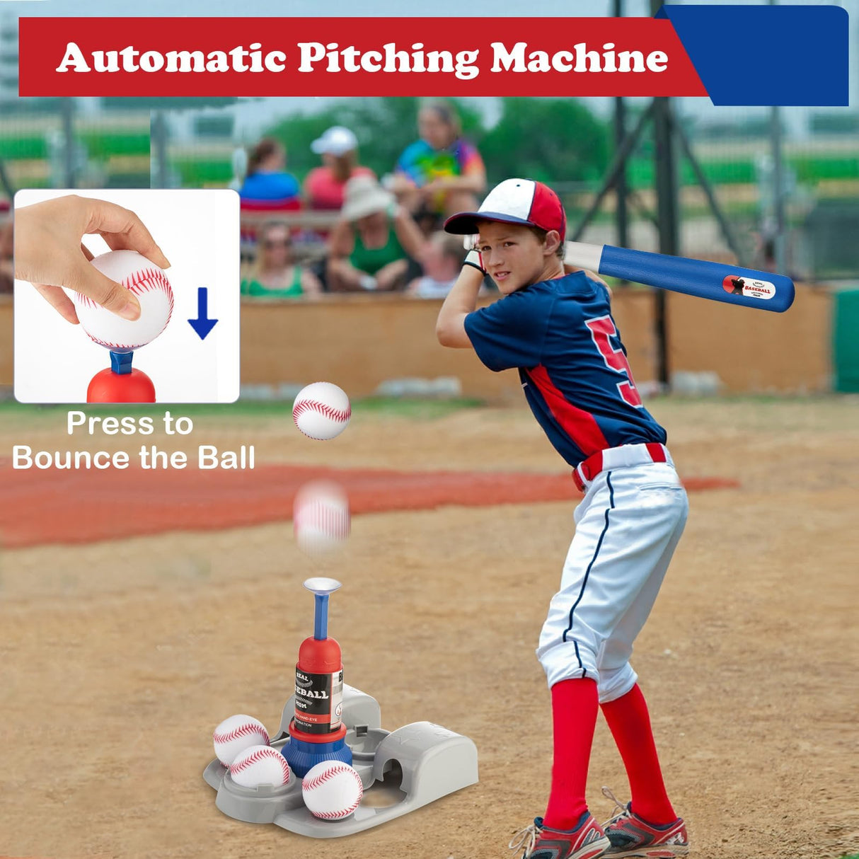 VROGTIK Toys Toddler Tball Set 3-5 Kids Toy Gift for 5-7 Year Old Boy Outdoor Sports Playground Sets for Backyards VROGTIK