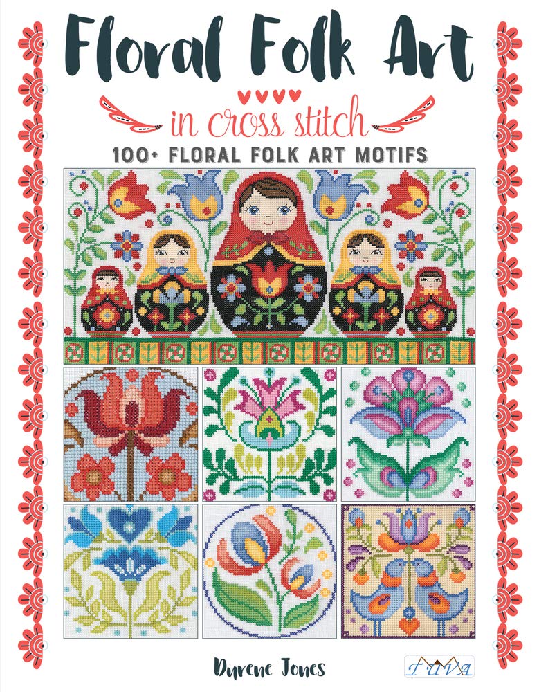 Floral Folk Art in Cross Stitch Tuva Publishing