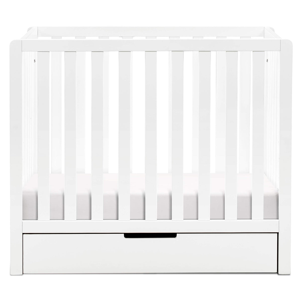 Carter's by DaVinci Colby 4-in-1 Convertible Mini Crib with Trundle Drawer in White, Greenguard Gold Certified, Undercrib Storage DaVinci