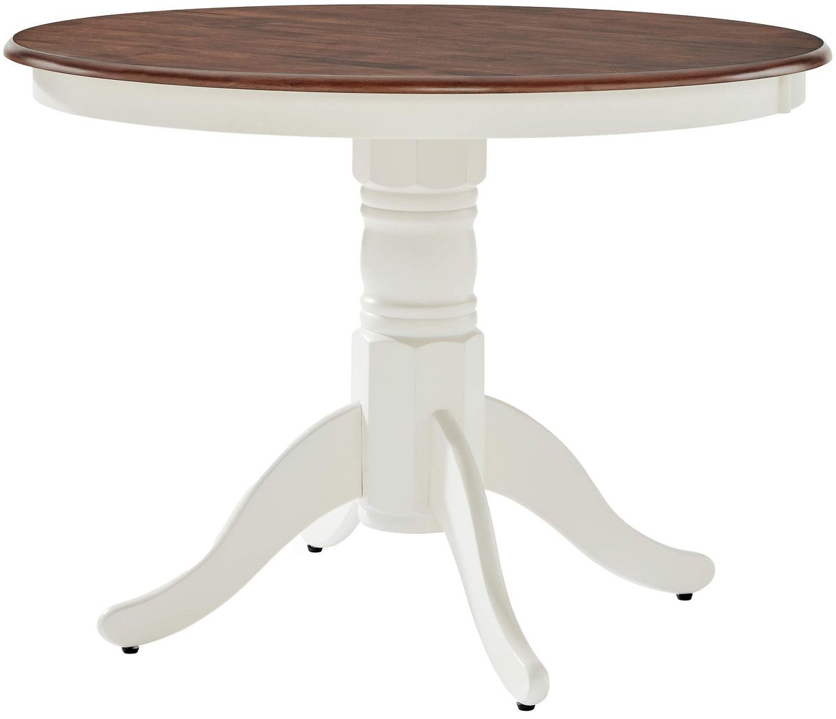 Crosley Furniture Shelby 5-Piece Traditional Round Dining Table Set for 4, Distressed White Crosley Furniture